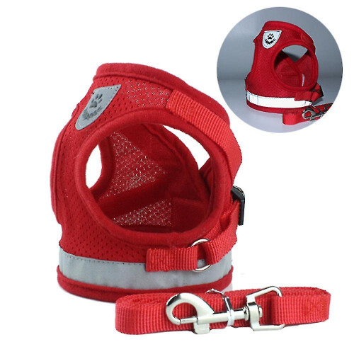(Red, S) Cat Harness, Cat Harness Escape Proof 2