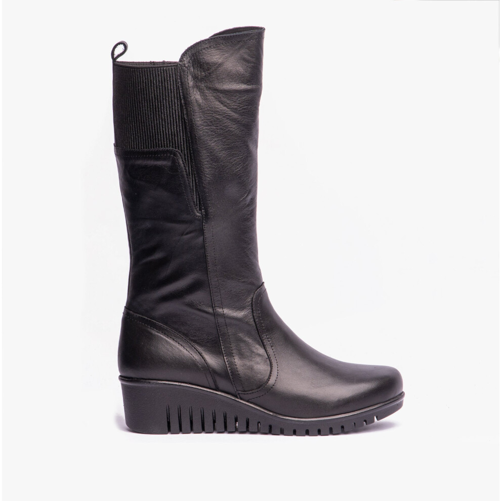 (UK 7, Black) Lotus FITZGERALD Womens Tall Boots Black