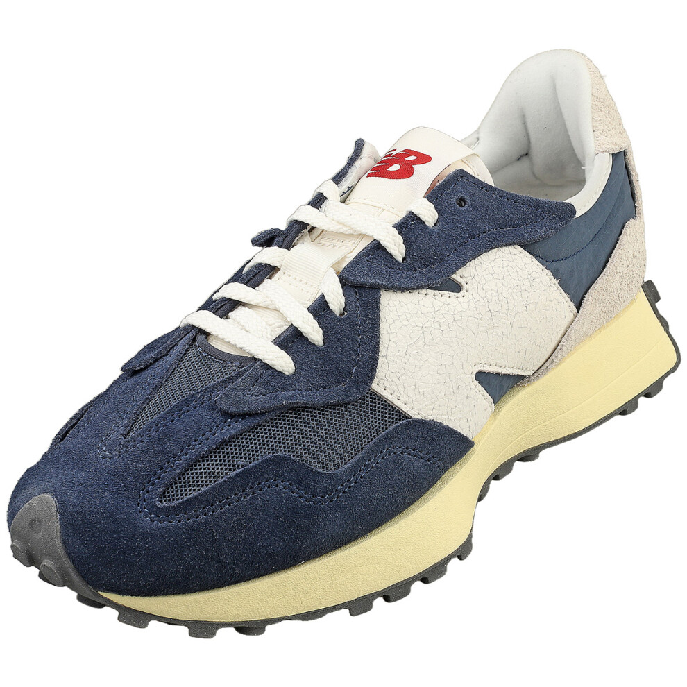 (9.5) New Balance 327 Unisex Fashion Trainers in Navy White