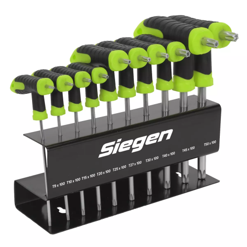 Sealey Sealey Torx Key TRX-Star* Key Set Siegen T-Handle 10pc S01151 2