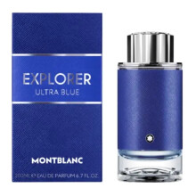 Montblanc Explorer Ultra Blue Eau de Parfum 200ml Spray - Citrus Marine Woody for Men, Bergamot and Pink Pepper