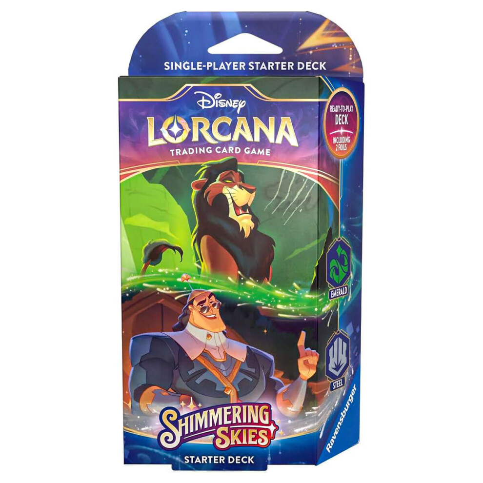 Disney Lorcana Trading Card Game - Starter Deck - Set 5 (Emerald & Steel)