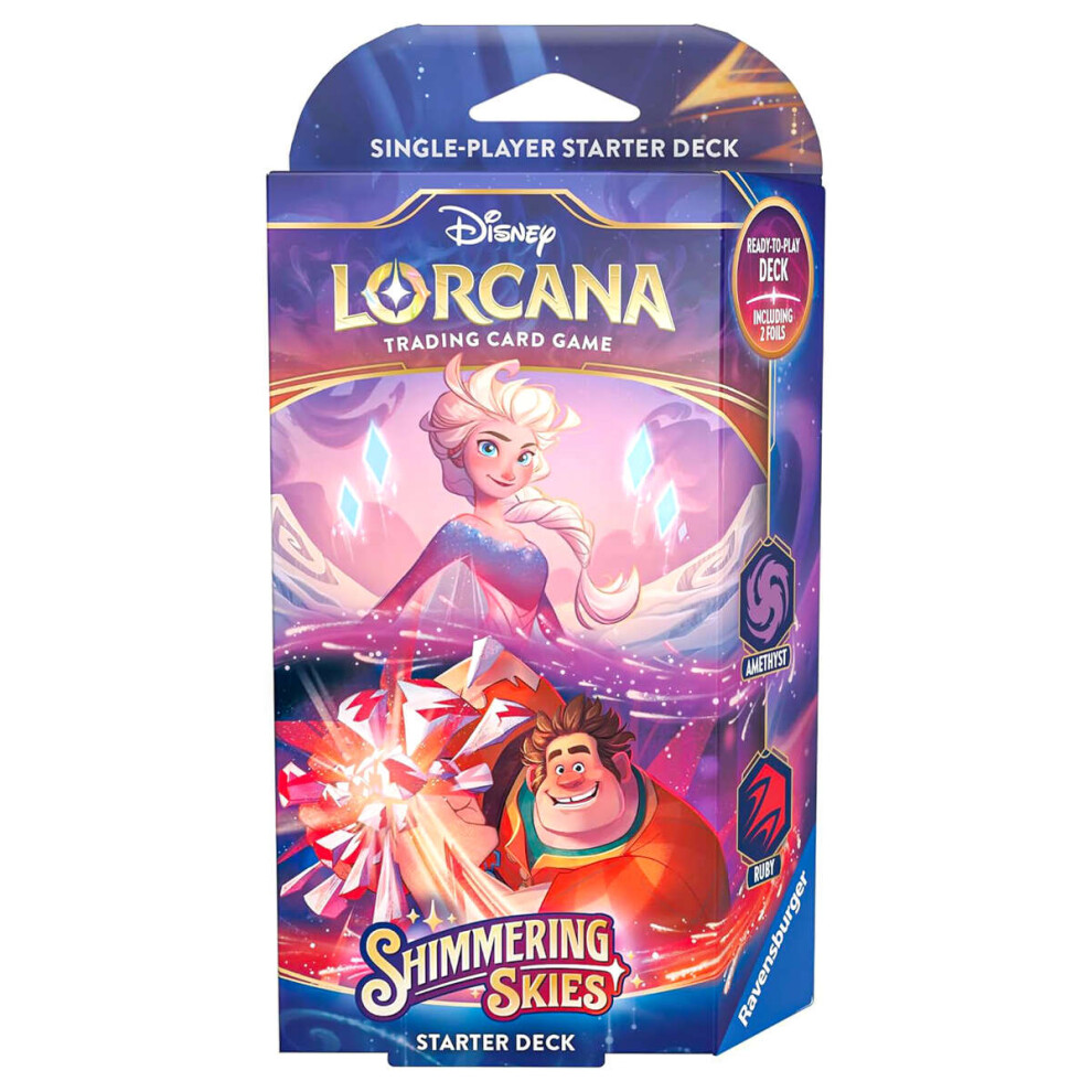 Disney Lorcana Trading Card Game - Starter Deck - Set 5 (Amethyst & Ruby)