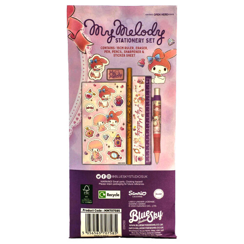 HK My Melody Stationery Set 2