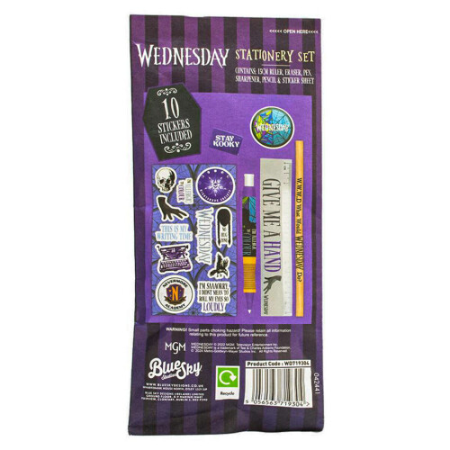 Bluesky WEDNESDAY  Stationery Set 2