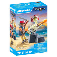 PLAYMOBIL 71421 Pirates: Pirate vs. Deeper Cannon Master