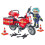 PLAYMOBIL Playmobil Moto de Bomberos y Accidente de Derrame de Aceite 2