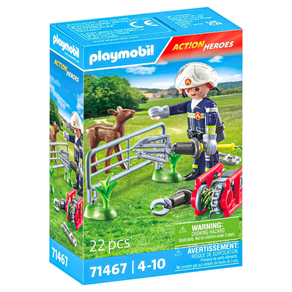 Playmobil 71467 Action Heroes: Firefighting Mission: Animal Rescue