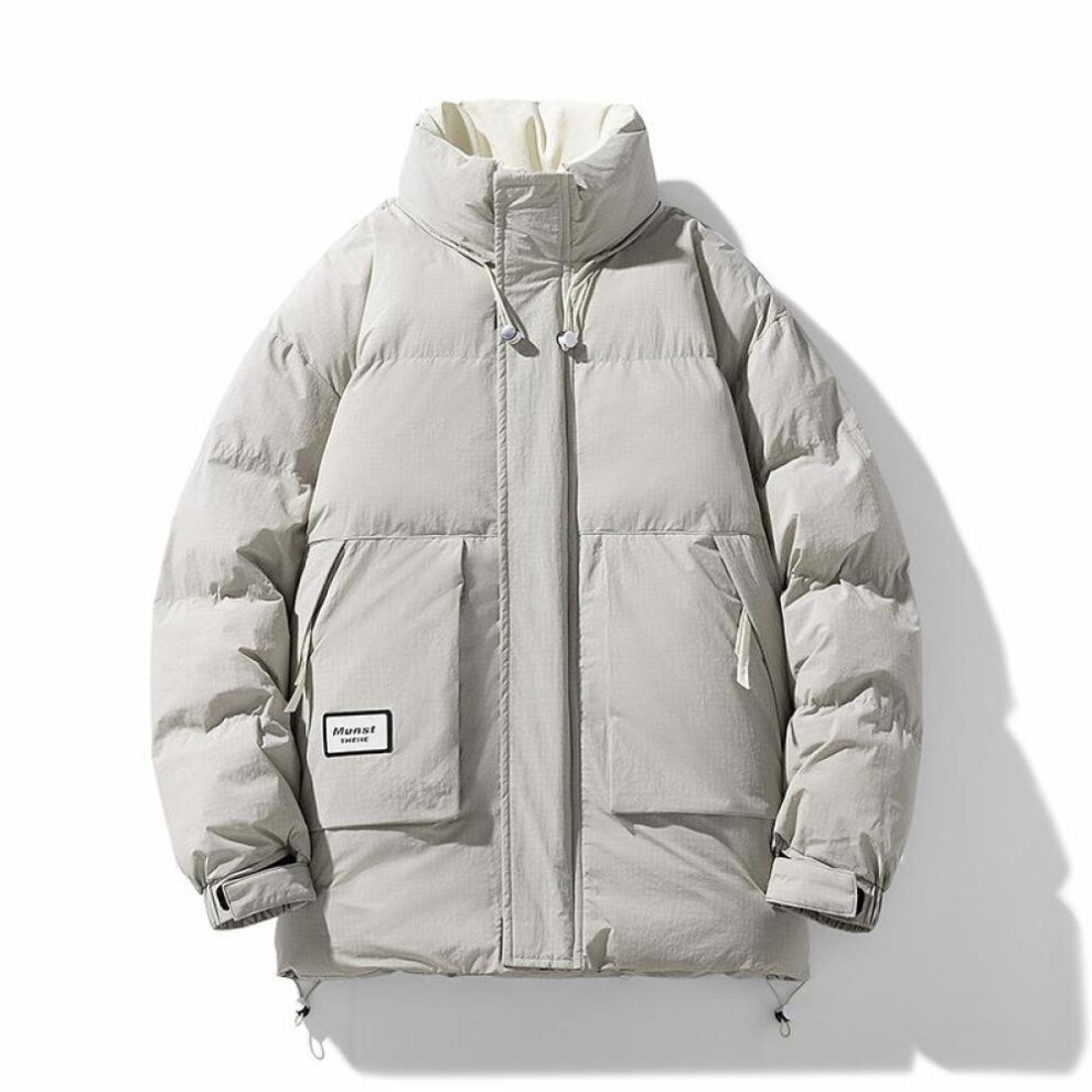 (light khaki, 8XL) Winter Parkas Men 8xl 9xl Plus Size Thick Padded Jacket Coat Fashion Casual Cargo Plaid Parkas Male Big Size 8xl 9xl