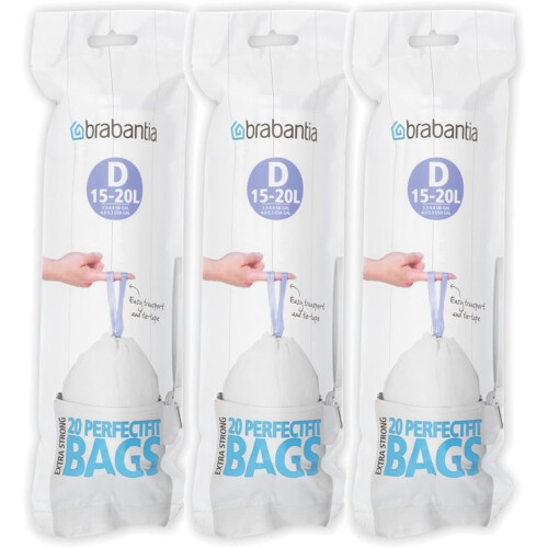 Brabantia Brabantia Bin liners (15-20 litres (D), pack of 60