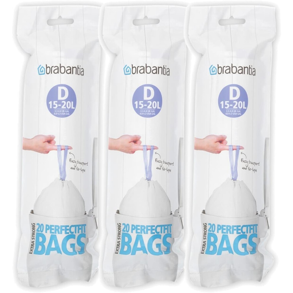 Brabantia Bin liners (15-20 litres (D), pack of 60