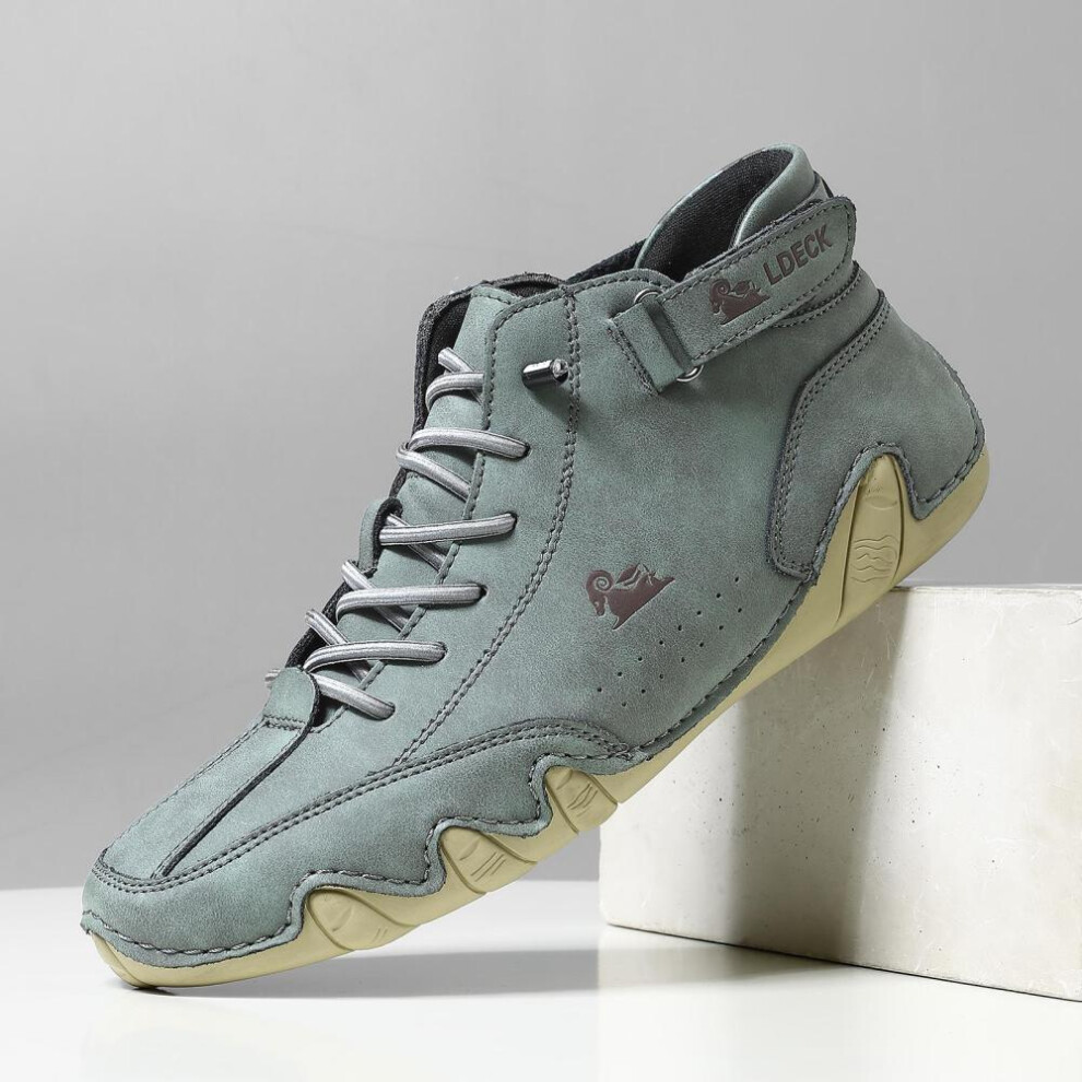 (dark green, 50) 35-50 Size Couple Casual Boots Women&apos;s Stylish Lace Up Sneakers - Comfortable Low Top Outdoor Shoes Men Shoes