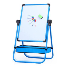 Double Sided Whiteboard Chalkboard Easel 360-degree Rotating Magnetic Whiteboard Kids Art Easel