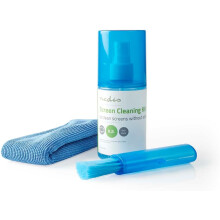 NEDIS Screen Cleaner Kit for TV, PC, Smartphone & Tablet, 200 ml Spray, Brush & Pearl Cloth