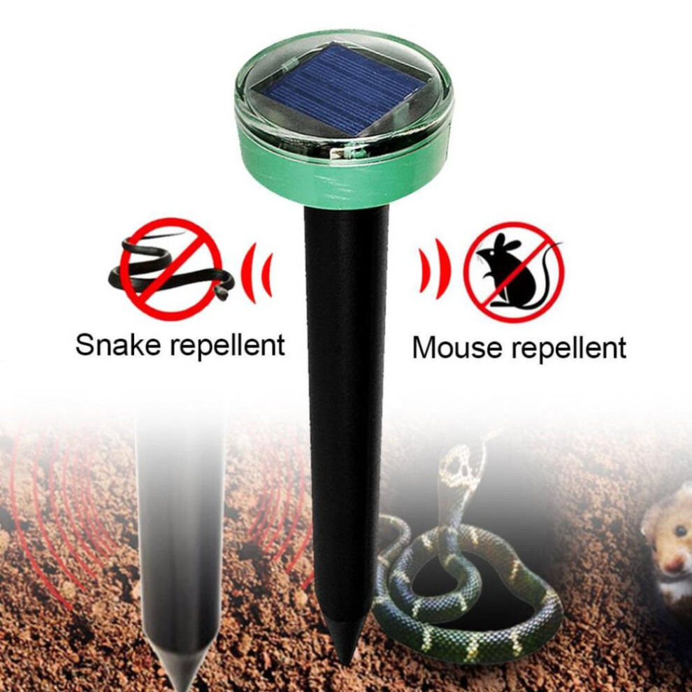 Outdoor Solar Rat Repeller Ultrasonic Pest Snake Mole Rat Mice Repeller