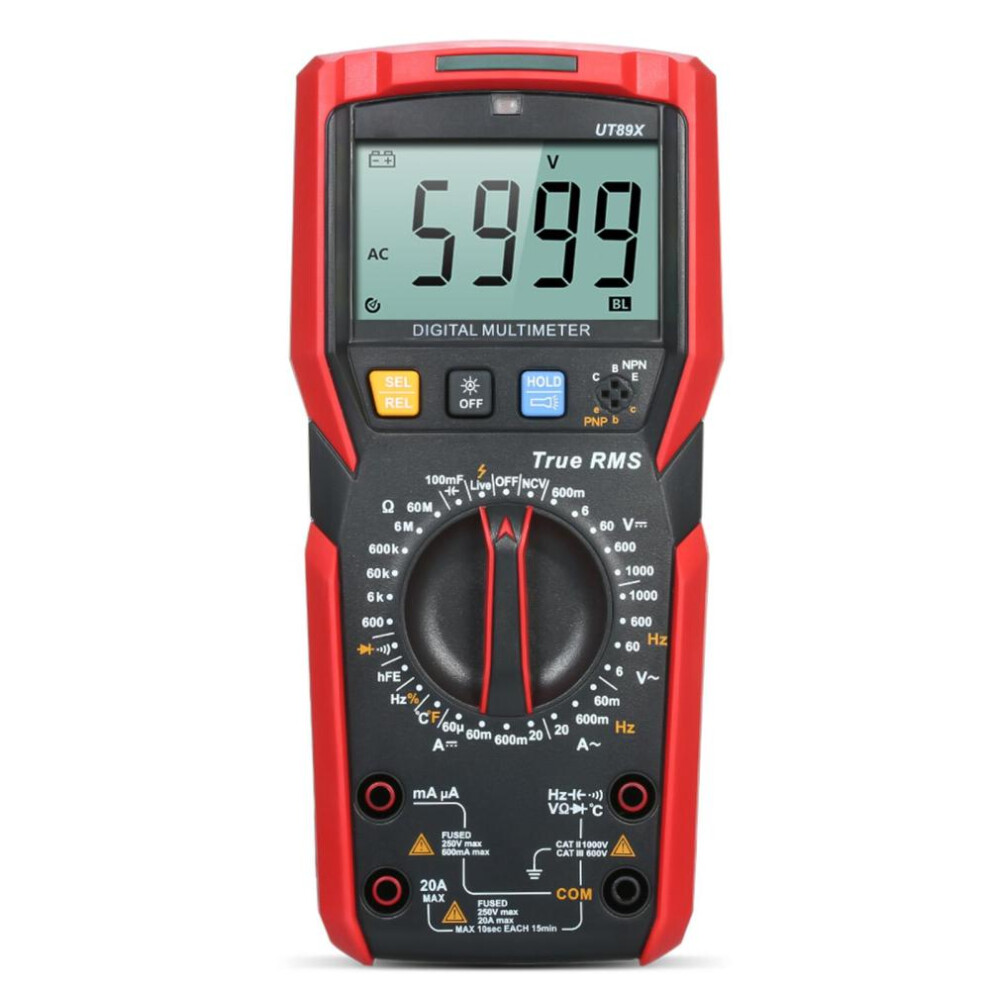 Uni-t Ut89x Digital Multimeter High Accuracy Handheld Mini Universal Meter 6000 Counts Lcd Display