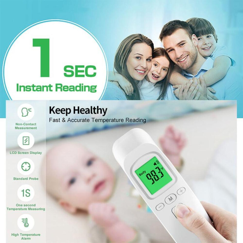 Digital Infrared Medical Termometer Non-contact Laser Forehead Thermometer For Adult And Baby Home Office Healthcare