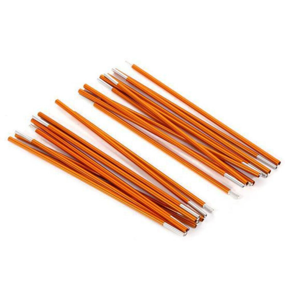 2pcs Outdoor Aluminium Alloy Tent Building Supporting Rod Pole Bar For Hiking Camping Gold