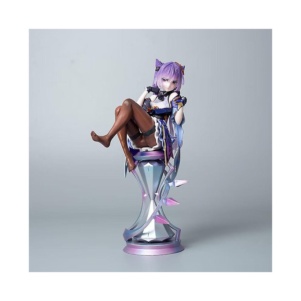 21cm Genshin Impact Anime Figure Keqing Action Figurine Model Doll Kid Toy