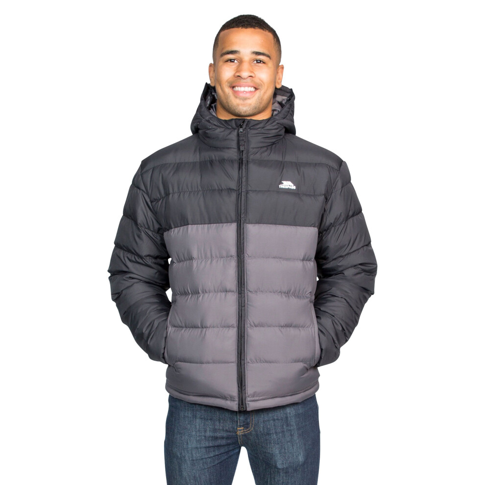 (S, Carbon) Trespass Mens Oskar Padded Jacket
