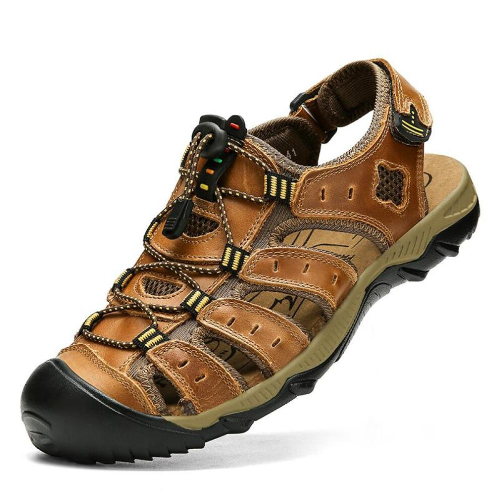 (light brown, 46) Summer Men&apos;s Sandals Beach Sandals