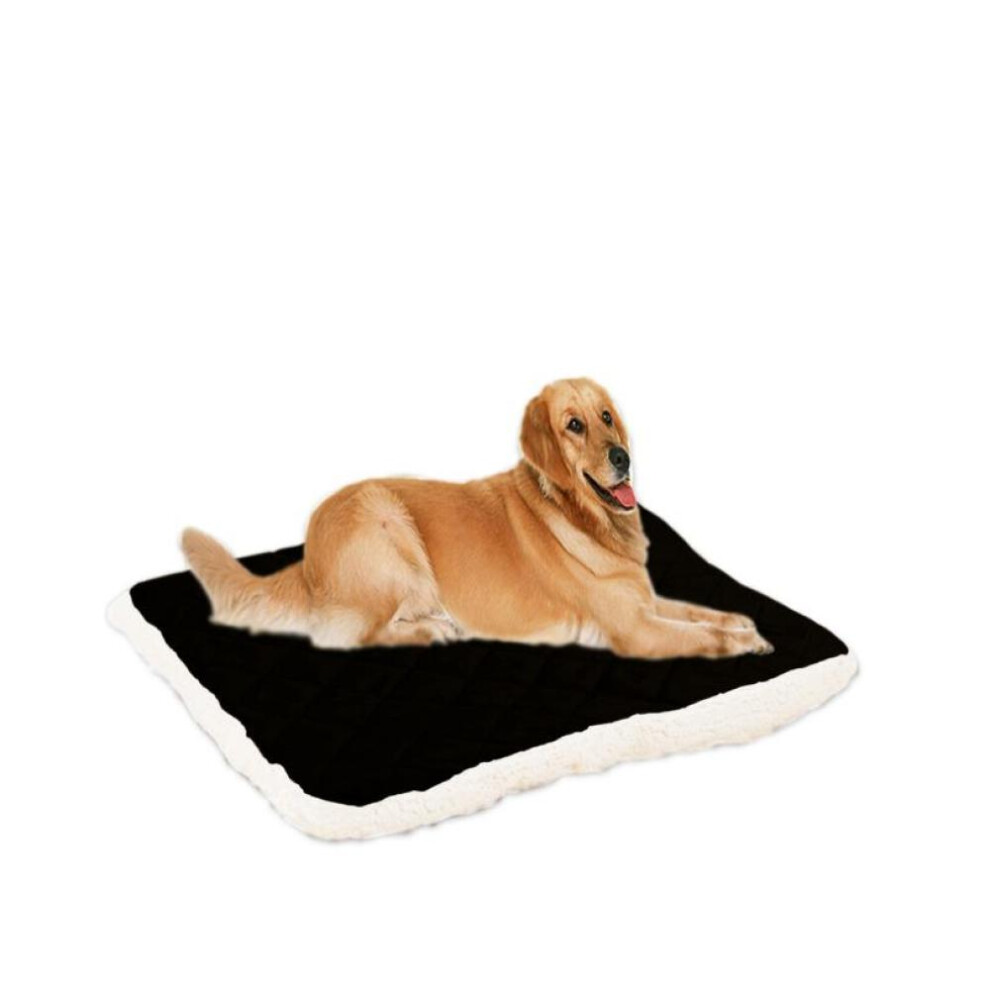 (black, XL) Pet Sleeping Mat Warm Dog Bed Soft Winter Warm Fleece Pet Blanket Cat Litter Puppy Sleep Mat Lovely Mattress Cushion For Small Large Dogs