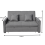 Home Source Home Source Charleston 2 Seater Folding Double Sofa Bed - Grey 4