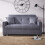 Home Source Home Source Charleston 2 Seater Folding Double Sofa Bed - Grey 7