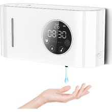 500 Ml Automatic Soap Dispenser Wall Mounted, Non-contact Liquid Soap Dispenser Usb Rechargeable With Ir Sensor, 5 Levels Adjustable
