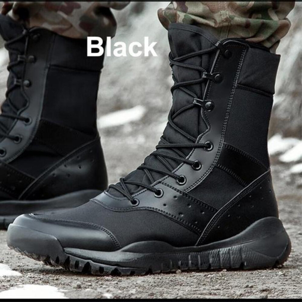 (black, 40) Ultra Light Special Forces Boots All Terrain Adaptation Ghost Combat Boots TEX Breathable PMC High Desert Boots Mens Outdoor SFB Military Enthusiasts