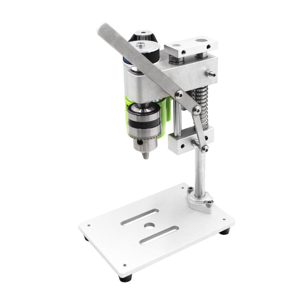 (silver, Sliver JP Plug) Mini Drill Press For Bench Drilling Machine Variable Speed Drilling Chuck 1.5-10mm For Diy Wood