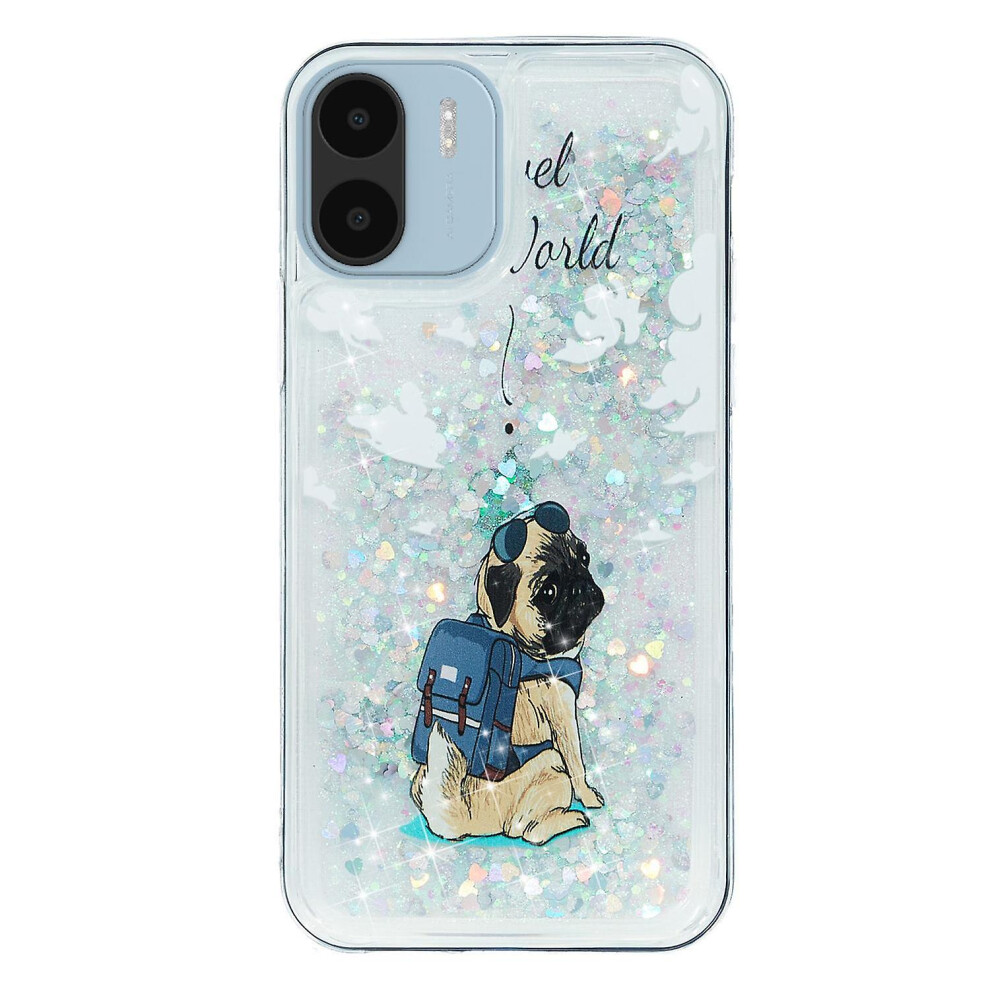 (Multicoloured A) For Xiaomi Redmi A1 4G/A2 4G Embossment Pattern Quicksand Phone Case Tpu Phone Cover Butterfly 8795863300399