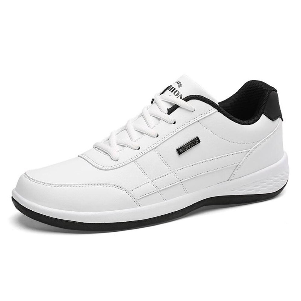 (white, 48) Men Shoes Lace Up Lightweight Comfortable Outdoor Walking Shoes Men Walking Sneakers Plus Size