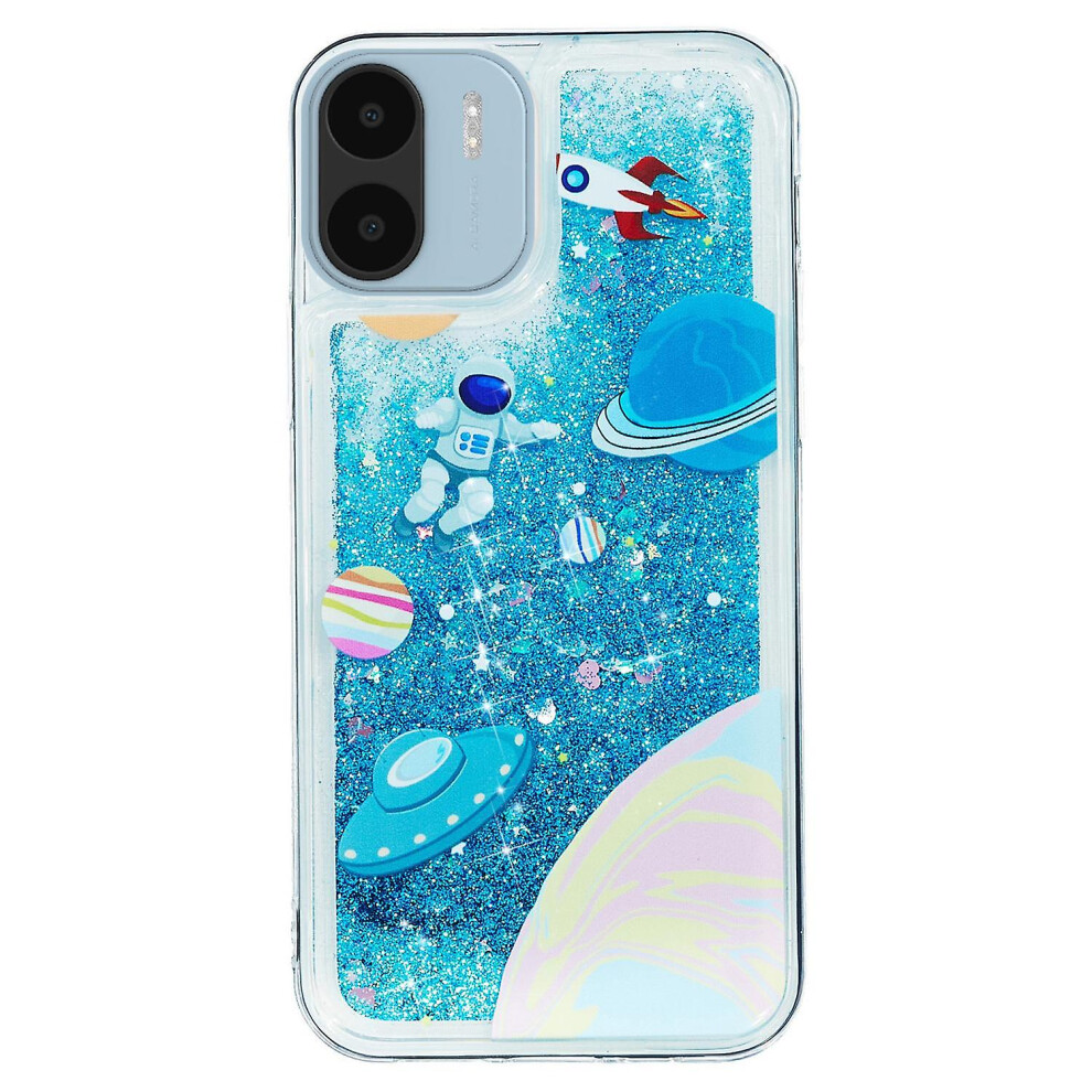 (Universe) For Xiaomi Redmi A1 4G/A2 4G Embossment Pattern Quicksand Phone Case Tpu Phone Cover Butterfly 8795863300474