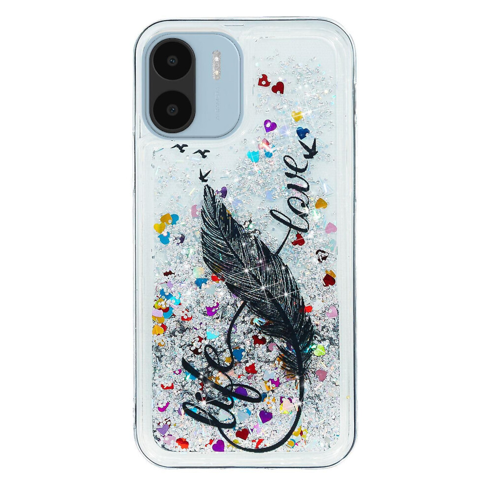 (Multicoloured I) For Xiaomi Redmi A1 4G/A2 4G Embossment Pattern Quicksand Phone Case Tpu Phone Cover Butterfly 8795863300498