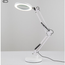 10x Magnifying Glass With Light And 3 Color Modes 10 Brightness Adjustable Magnifying Desk Lamp For Tw
