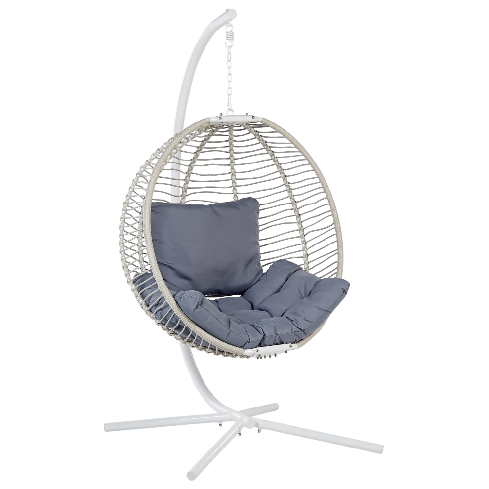 Hanging Chair with Stand ARCO Metal White