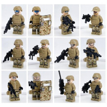 (as the picture) M8019 Military Specia Force Soldiers SWAT Gun Weapon Building Blocks Kit Bricks Sets Classic Arms Model Kids Toys