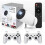 (HY300 MAX White) 4k Smart Movie Projector Games Combo Video Games with 2Controller 1