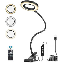 New 2023 3x Led Magnifying Lamp, Magnifying Glasses With Light And Stand, Led Magnifying Lamp With Clamp, Adjustable Light Color And Brightness, With