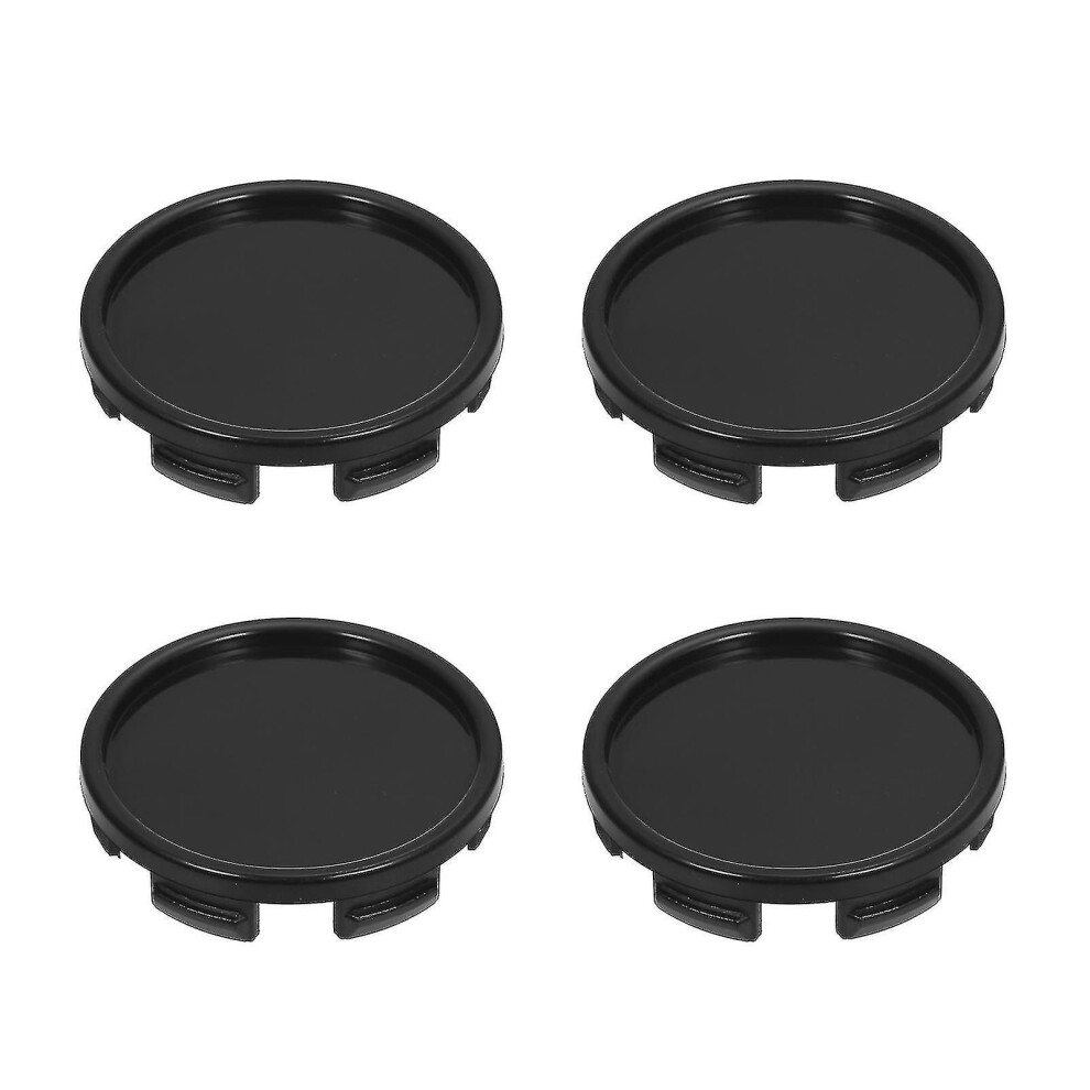(Black) 4Pcs 55Mm Car Wheel Center Caps Hub Tyre Rim Hub Cap Cover Abs Black 8795863318875