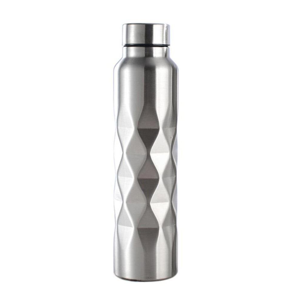 1000ml Rhombus Stainless Steel Large Capacity Outdoor Sports Cycling Water Bottle
