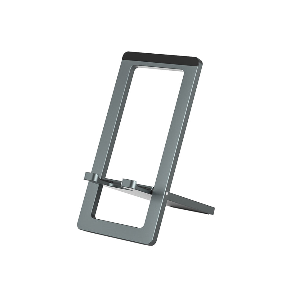 H18 Multifunctional Portable Phone Tablet Desktop Folding Stand(Gray) Gray 740441814247