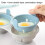 Two-compartment Steamed Egg Box Microwave Steamed Egg Plate  Egg Mold(Orange) 6