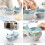Two-compartment Steamed Egg Box Microwave Steamed Egg Plate  Egg Mold(Orange) 7