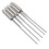 5 PCS Barbecue Pin With Handle BBQ Stainless Steel Grill Skewer Grill Pin With Heat-proof Handle 2
