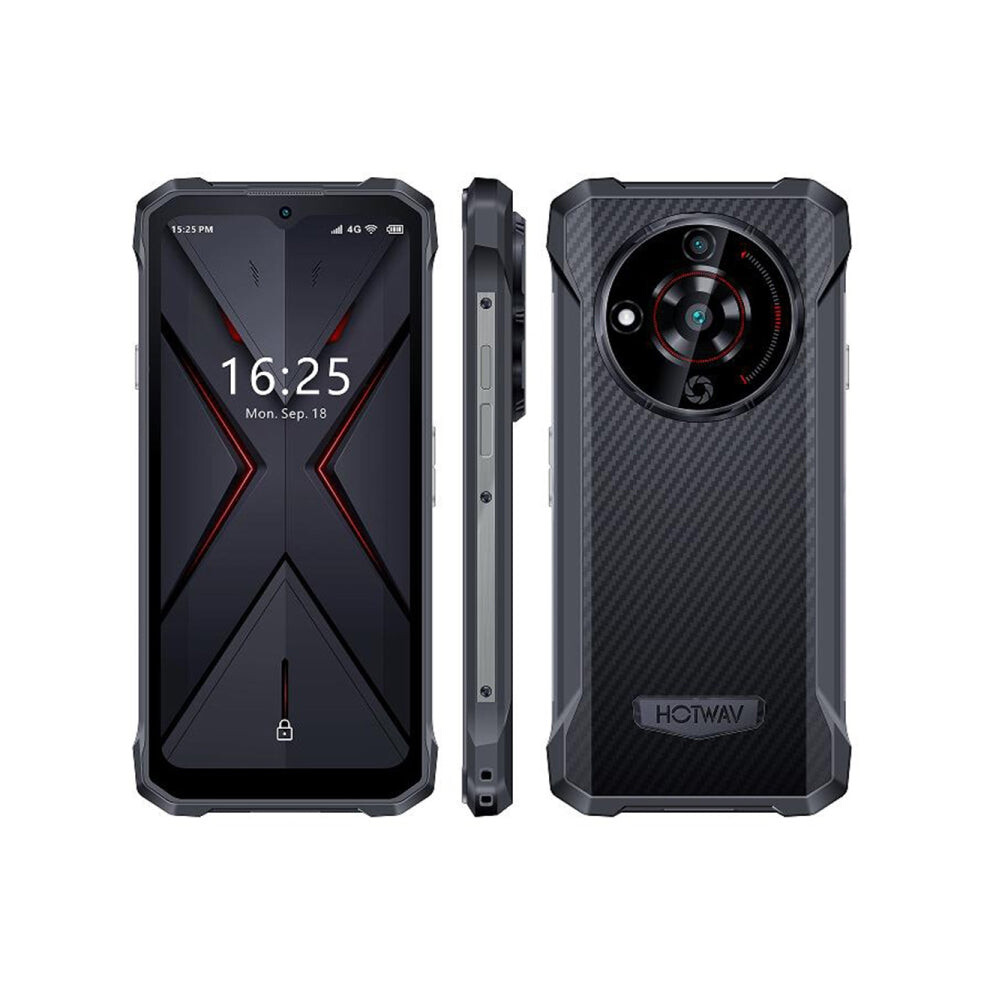 Hotwav T7 Rugged Phone, 4Gb+128Gb, 6280Mah, 6.52 Inch Android 13 Mt8788 Octa Core, Network: 4G, Otg(All ) Black 740441813509