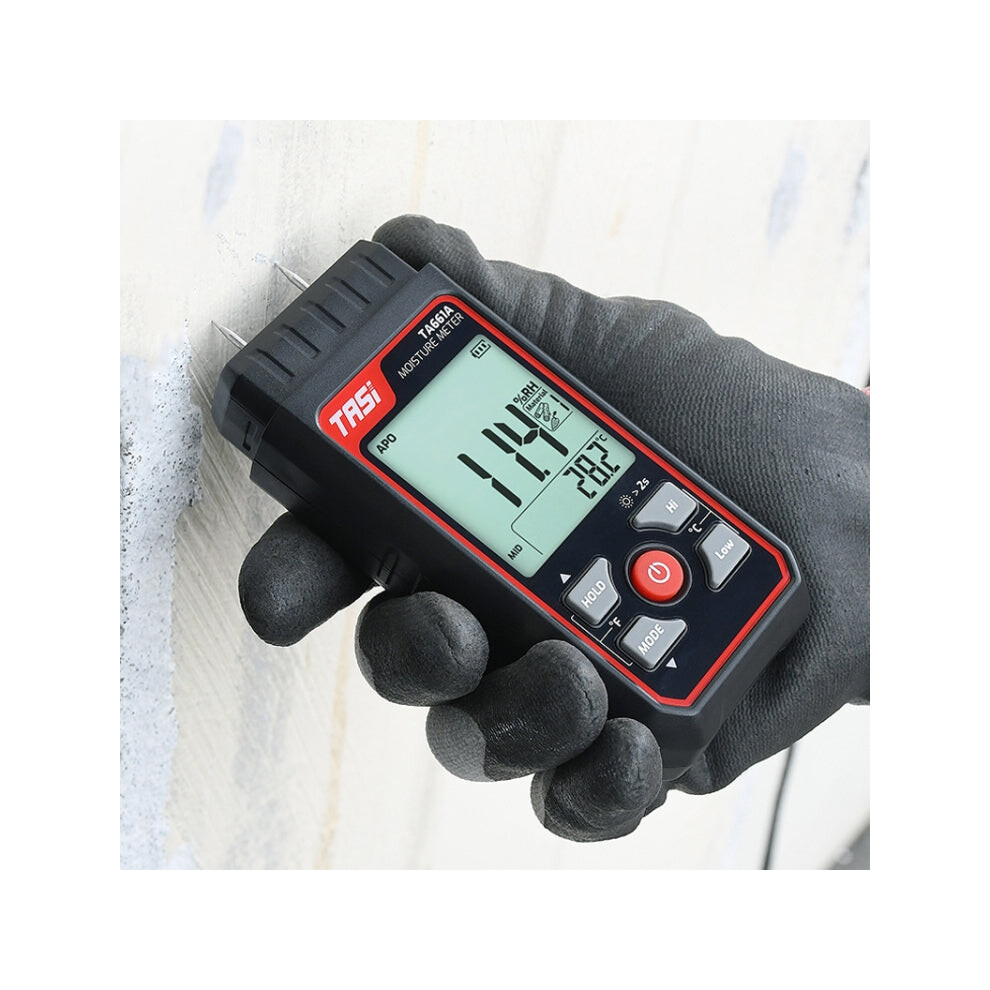 Tasi Ta661a Wood Moisture Meter Quickly Measure Moisture Content Tester Humidity Detector 740441815671