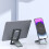 H18 Multifunctional Portable Phone Tablet Desktop Folding Stand(Silver) 5