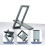 H18 Multifunctional Portable Phone Tablet Desktop Folding Stand(Silver) 7